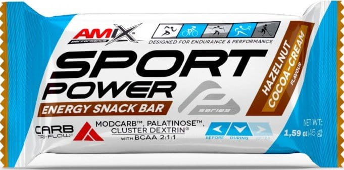 Energetická tyčinka Amix Sport Power 45g lískooříškový kakaový krém