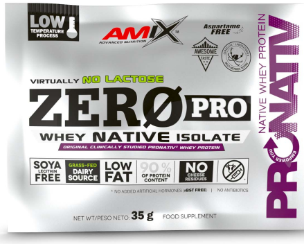 Syrovátkový proteinový prášek Amix ZeroPro 35g bílá čokoláda