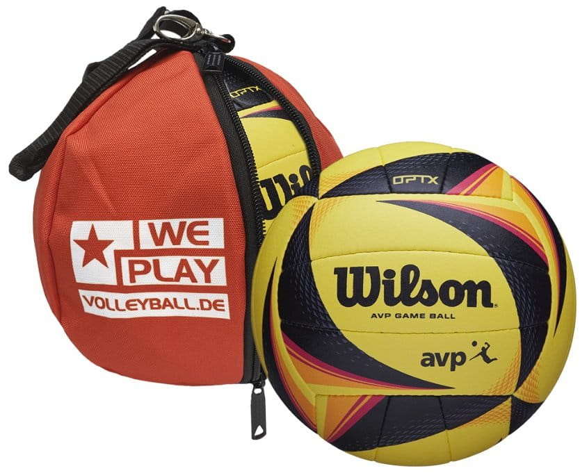 Míč na plážový volejbal s taškou Wilson WPV Beachstar Bundle